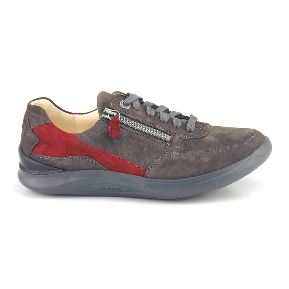 2-201518 נעלי סניקרס אפור אדום